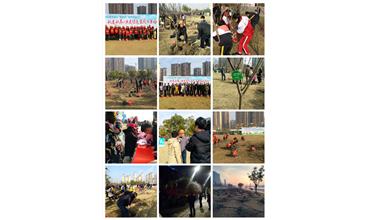 南通分公司與當(dāng)?shù)刂驹刚吖餐瑢?shí)現(xiàn)“同栽一棵樹，同抹一片綠”的夢想